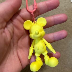Disney x Bauble Bar rubber Yellow Mickey Mouse bag charm